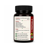 Triphala supplement bottle with label on a white background