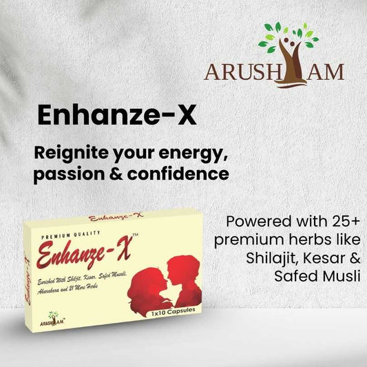 Enhanze-X – Enriched with Shilajit, Kesar & Safed Musli