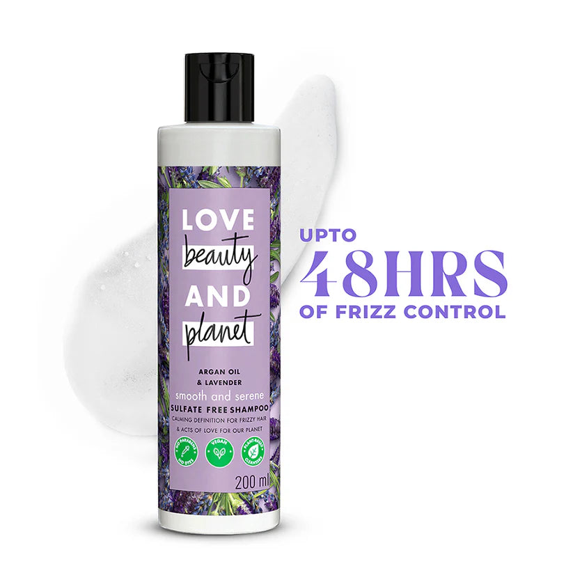 Shampoo bottle with lavender