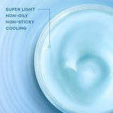 Blue cream swirl with text on a light blue background