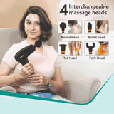 AGARO ICON Gun Massager | Rechargeable Percussion Massage Gun
