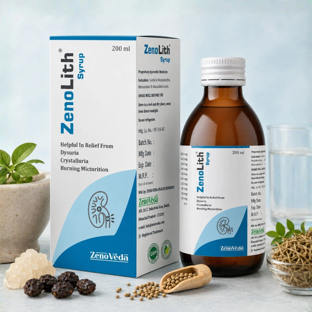 ZenoLith Syrup – Ayurvedic Kidney & Urinary Wellness Support Syrup | 200ml