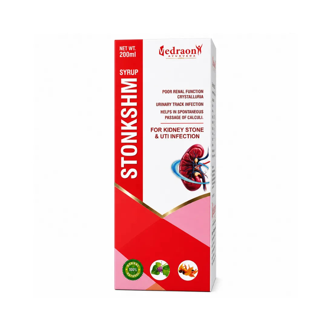 Vedraon Stonkshm syrup packaging on a white background