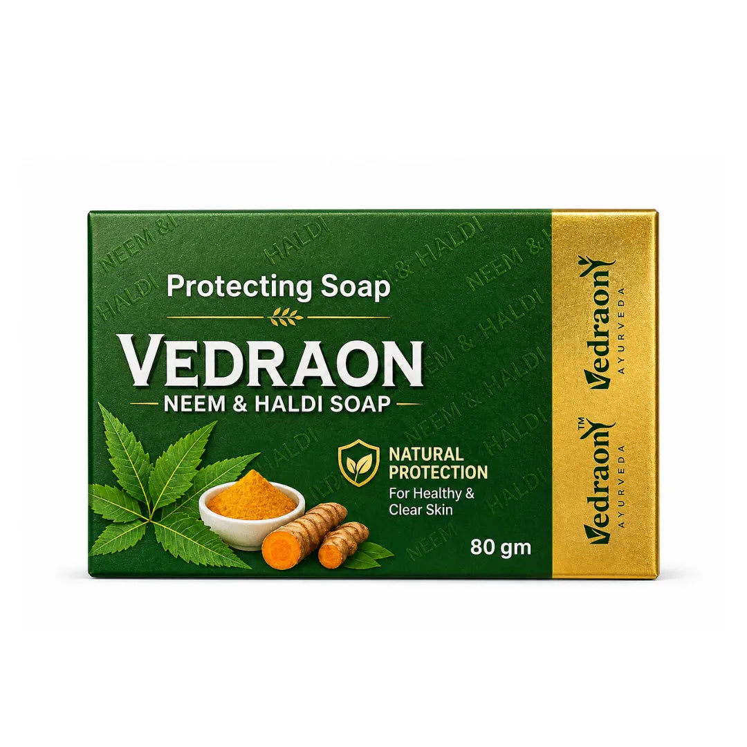 Vedraon Neem & Haldi Soap packaging