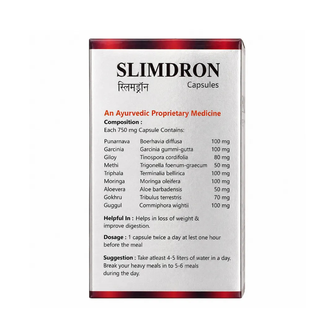 Slimdron capsules packaging