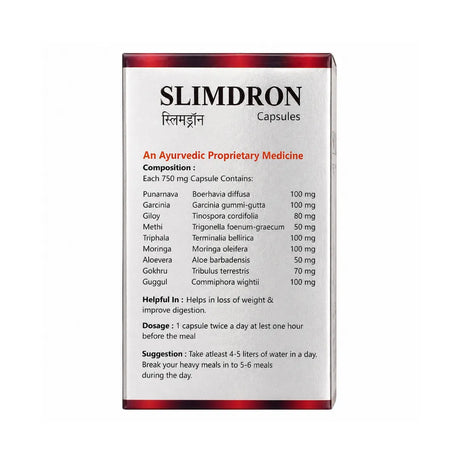 Slimdron capsules packaging