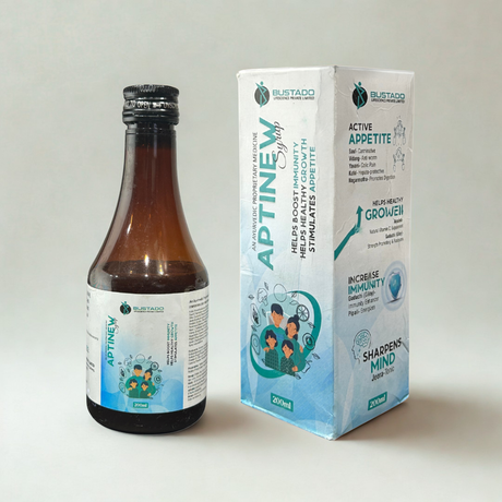 Bottle and box of Aptine-W supplement on a light gray background