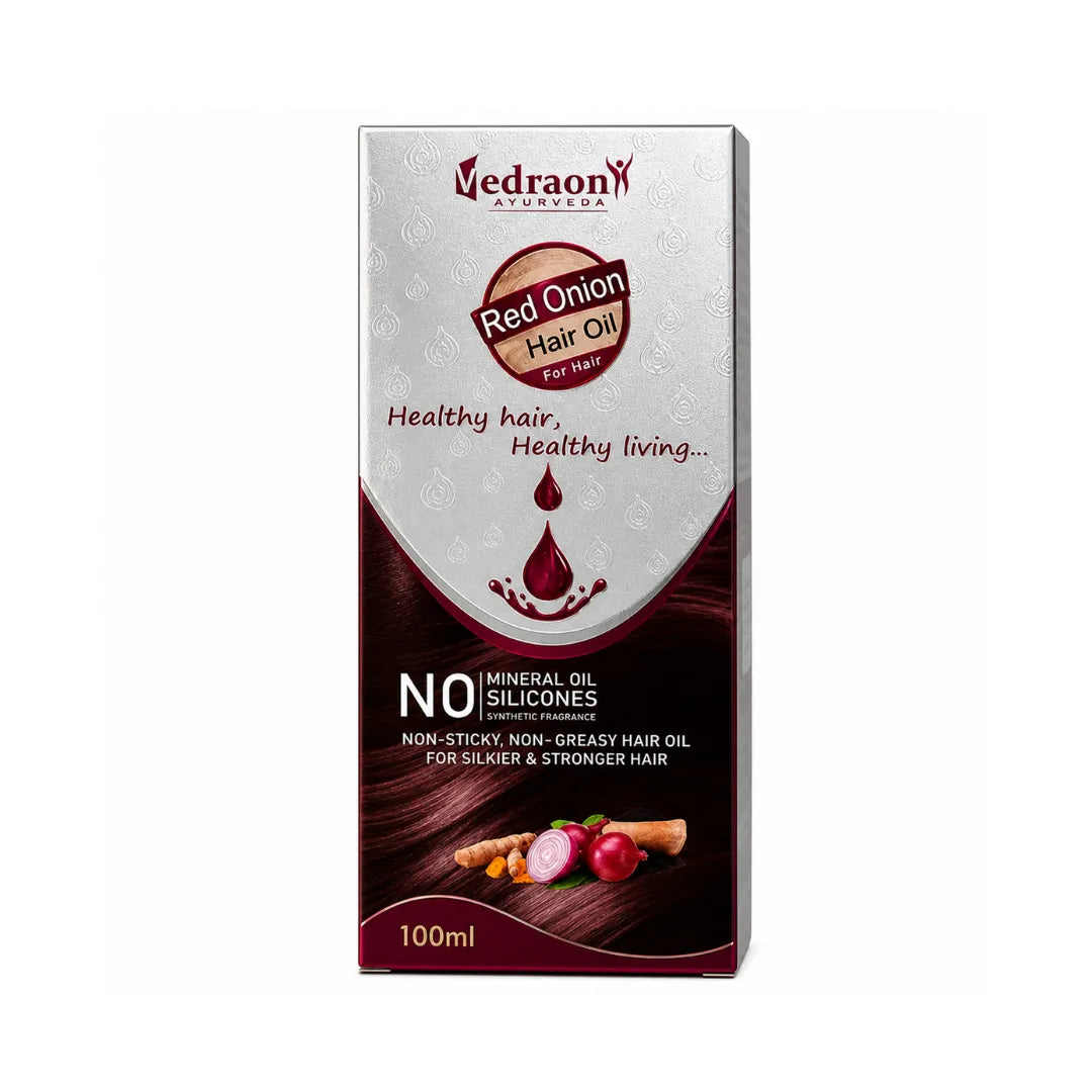 Vedraon Red Onion Hair Oil packaging