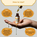 A bottle of Agni Sutra Nabh Oil