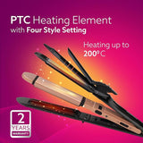 4-in-1 Hair Straightener HS1719 | Multi Styling Hair Tool