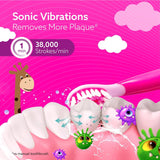 Rex Sonic Kids Tooth Brush | Rechargeable Sonic Electric Toothbrush for Kids