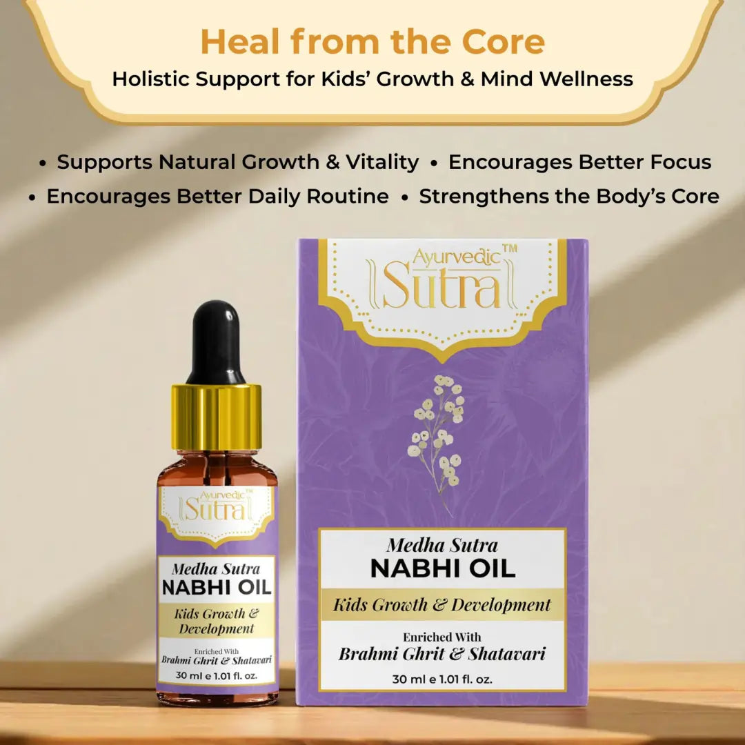Medha Sutra Nabhi Oil bottle