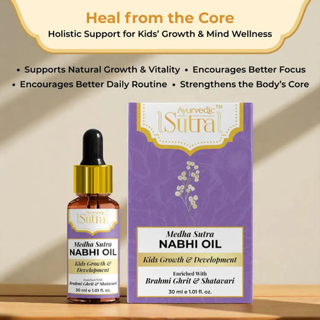 Medha Sutra Nabhi Oil bottle