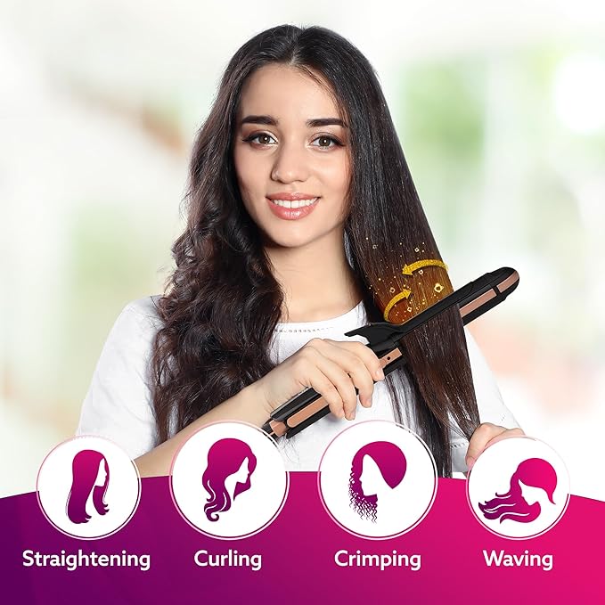 4-in-1 Hair Straightener HS1719 | Multi Styling Hair Tool