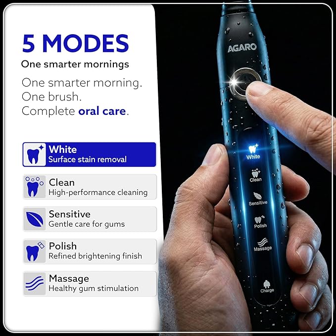 Cosmic Plus Sonic Tooth Brush | Rechargeable Sonic Electric Toothbrush Kit