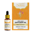 Nidra Sutra diffuser oil bottle and packaging on a white background