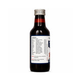 Bottle with a label on a white background
