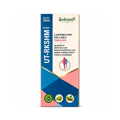 Box of Vedraon UT RKSHM syrup on a white background