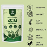 Pure Herb Organic Amla Powder – 100% Pure Indian Gooseberry for Hair, Skin Care & Immunity Support– 100g
