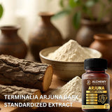 Arjuna Extract Tablets by Alchemy Ayurcare – 700mg Per Serving | Premium Heart Health Supplement | Herbal Cardiovascular Support | Terminalia Arjuna | 120 Vegan Tablets | Non-GMO