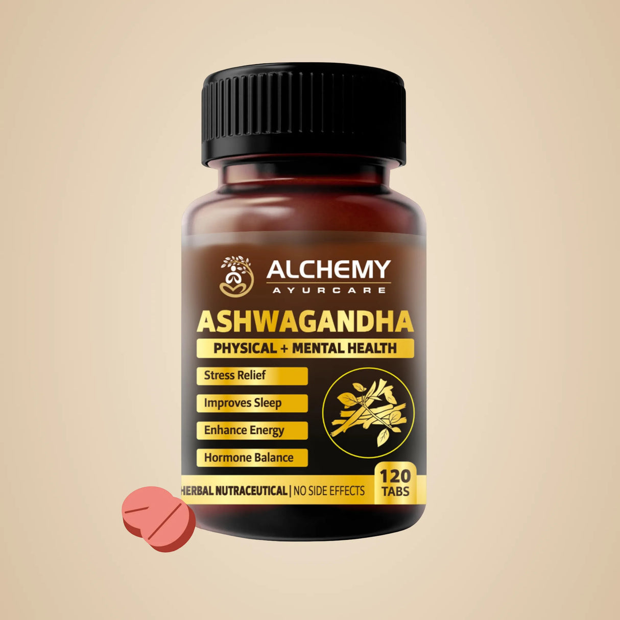 Ashwagandha Extract Tablets 1000mg with Black Pepper | Stress, Sleep & Energy Support