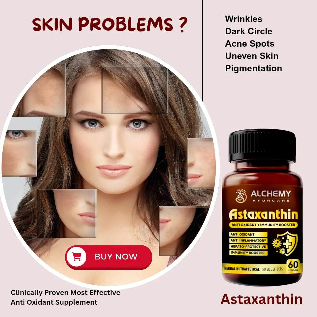 Astaxanthin Capsules | High Potency Antioxidant Support for Skin, Eyes & Immunity