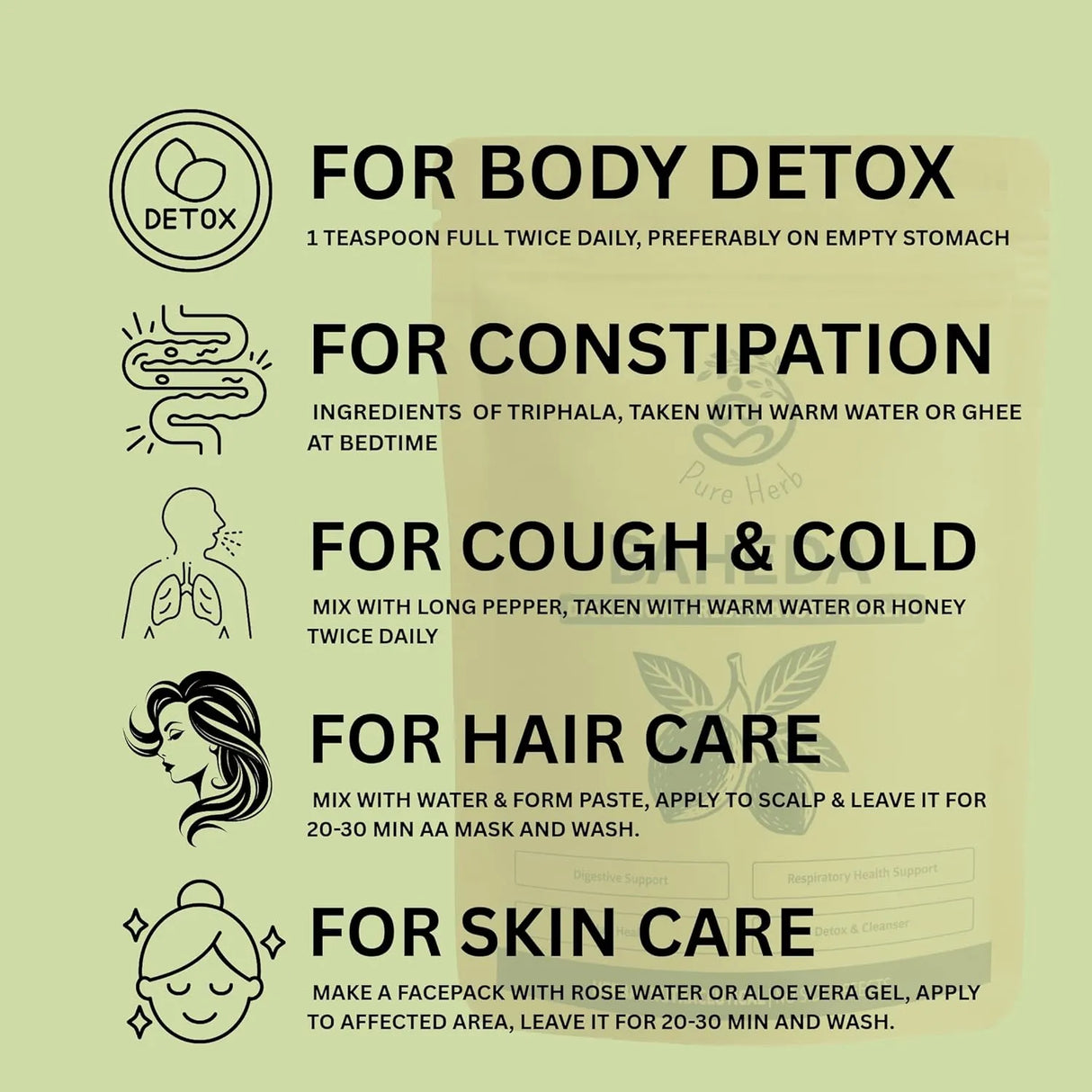 Pure Baheda Powder | Herbal Digestive & Wellness Support Powder