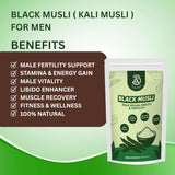 Pure Herb Premium Black Musli Powder | Strength & Vitality Support – 75g