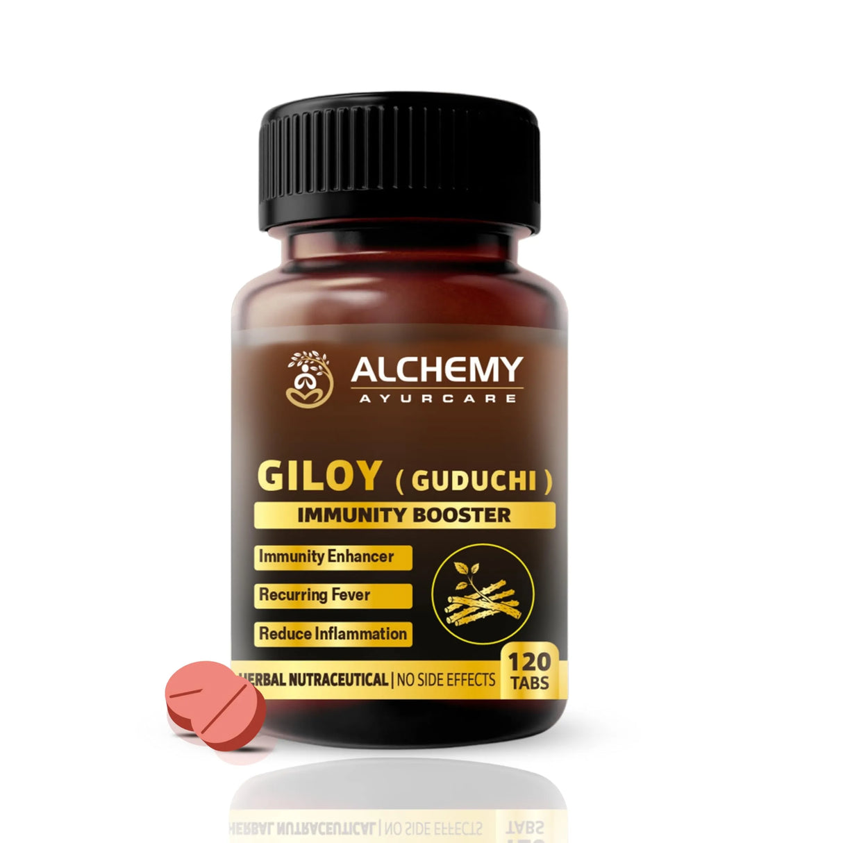 Giloy Extract Tablets | Immunity & Wellness Support – 120 Vegan Tablets