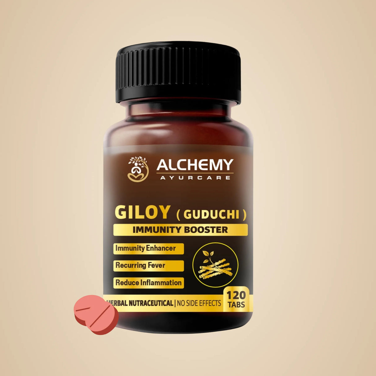 Giloy Extract Tablets | Immunity & Wellness Support – 120 Vegan Tablets