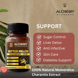 Bitter Melon Extract Tablets for Glucose & Metabolism Support | Karela Extract | 120 Vegan Tablets