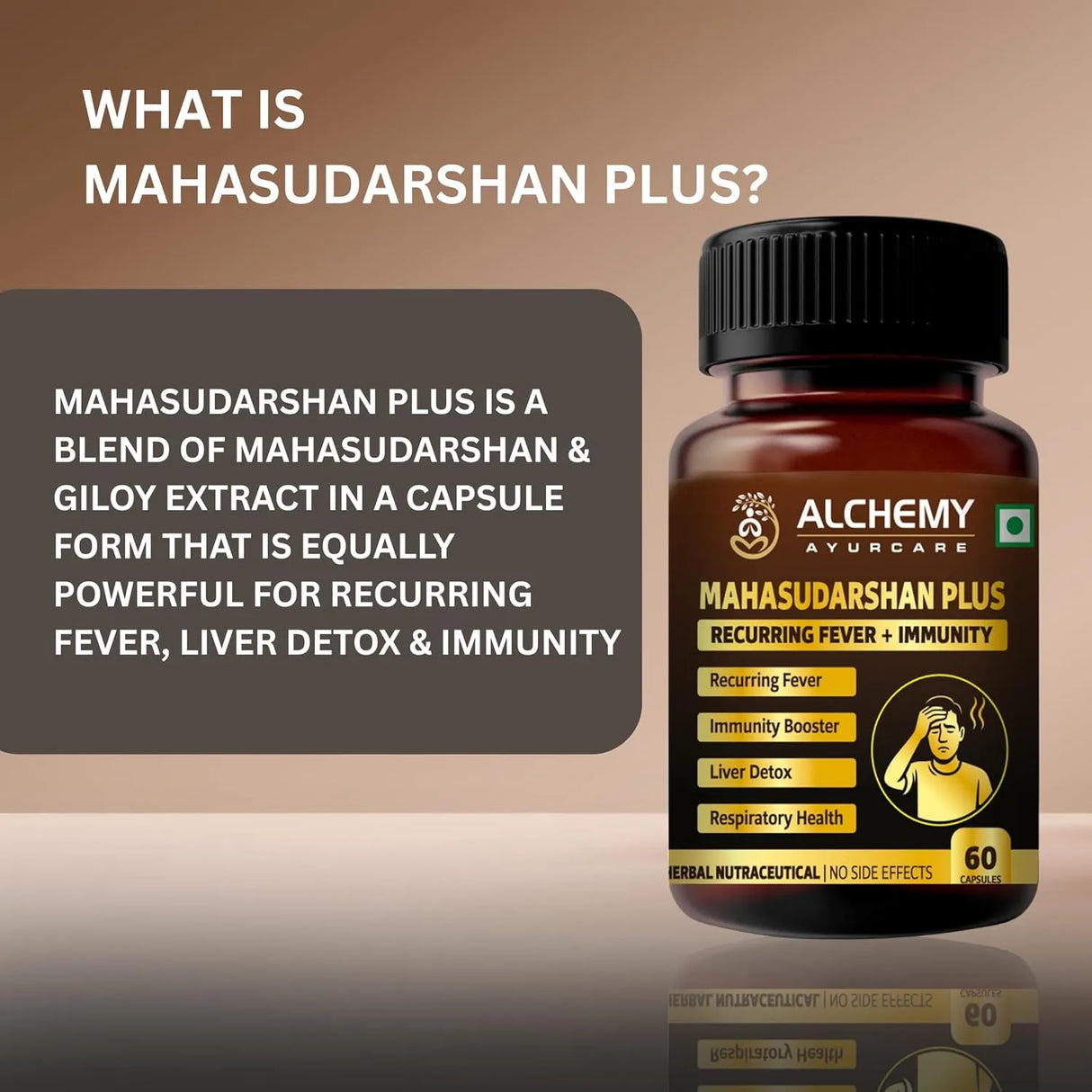 Mahasudarshan Plus Capsules for Immunity & Detox Support | Ayurvedic Wellness Formula | 60 Veg Capsules