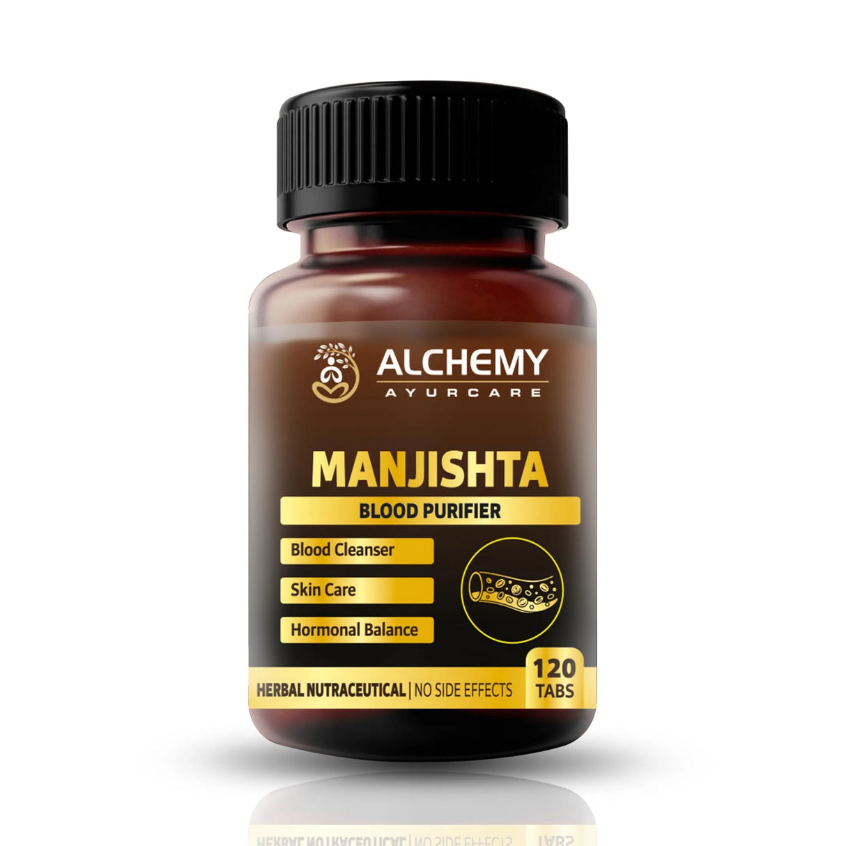 Manjistha Extract Tablets for Skin Purification & Blood Cleanse Support | Ayurvedic Skin Wellness | 120 Vegan Tablets