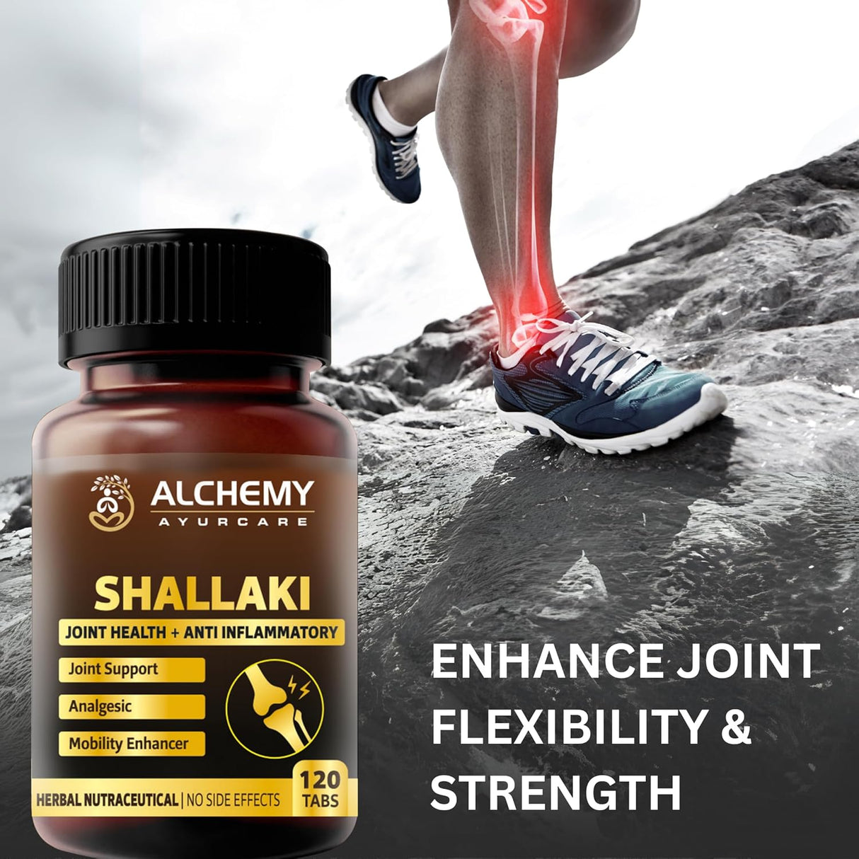Shallaki Extract Tablets 1000mg | Joint Flexibility & Mobility Support