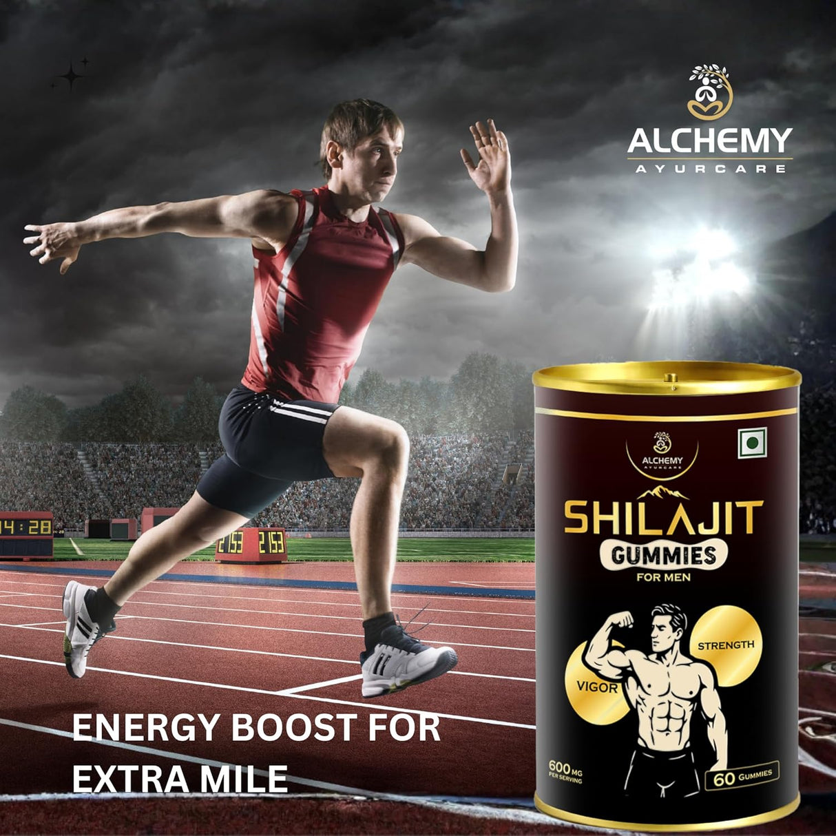 Himalayan Shilajit Gummies | Men’s Energy, Stamina & Vitality Support