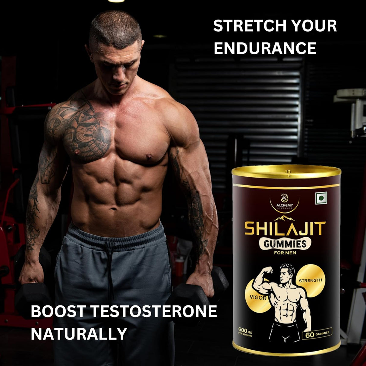 Himalayan Shilajit Gummies | Men’s Energy, Stamina & Vitality Support