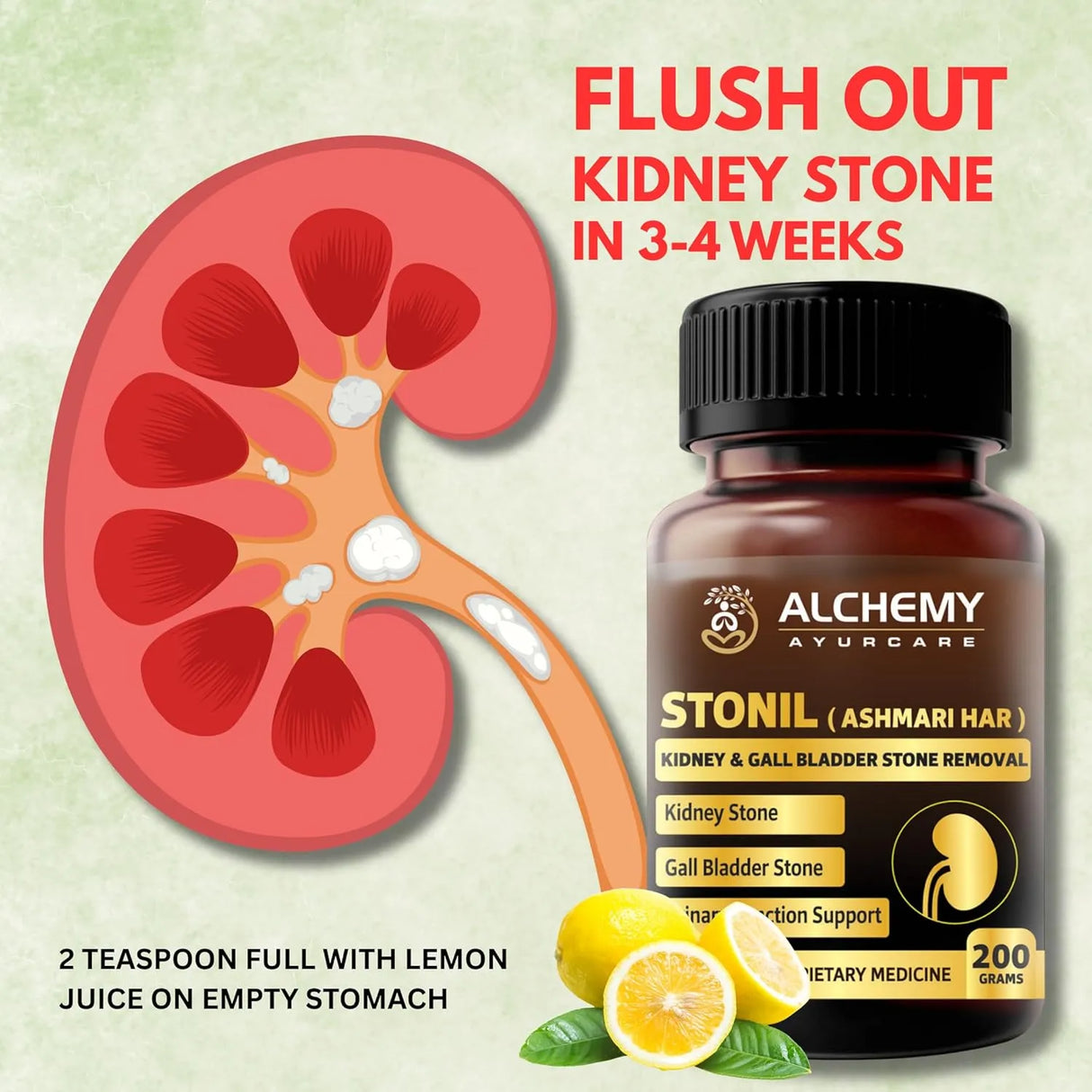 Stonil Ashmari Har Powder | Kidney Stone & Urinary Wellness Support – 200g