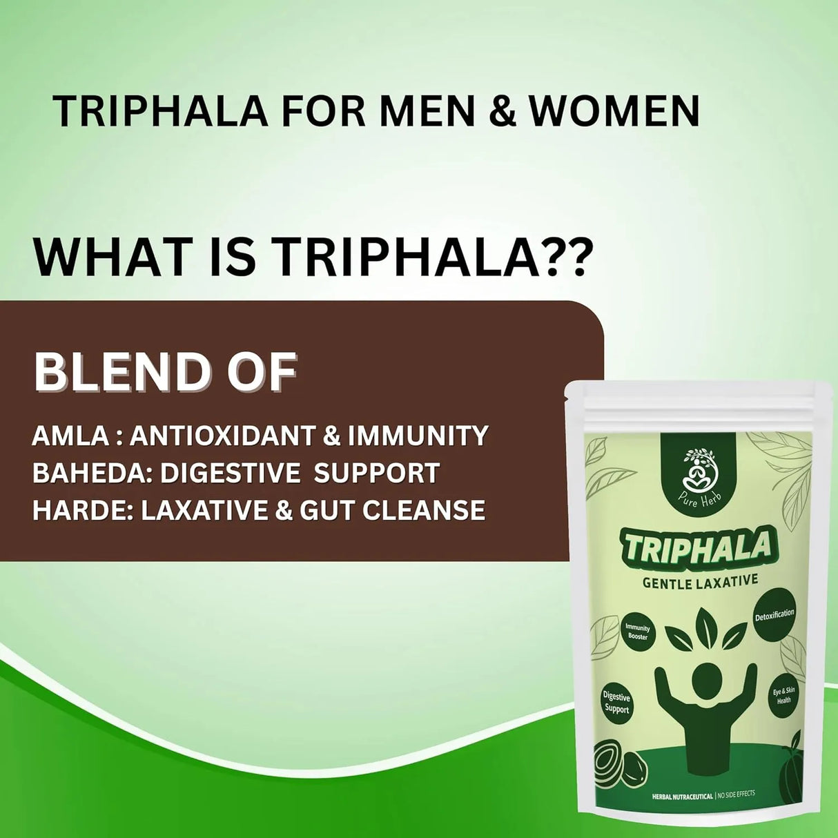Triphala Powder | Ayurvedic Digestive Cleanser & Detox Support – 100g