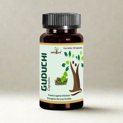 Guduchi Pure Herb Capsules – Protects Against Infections, Liver Support
