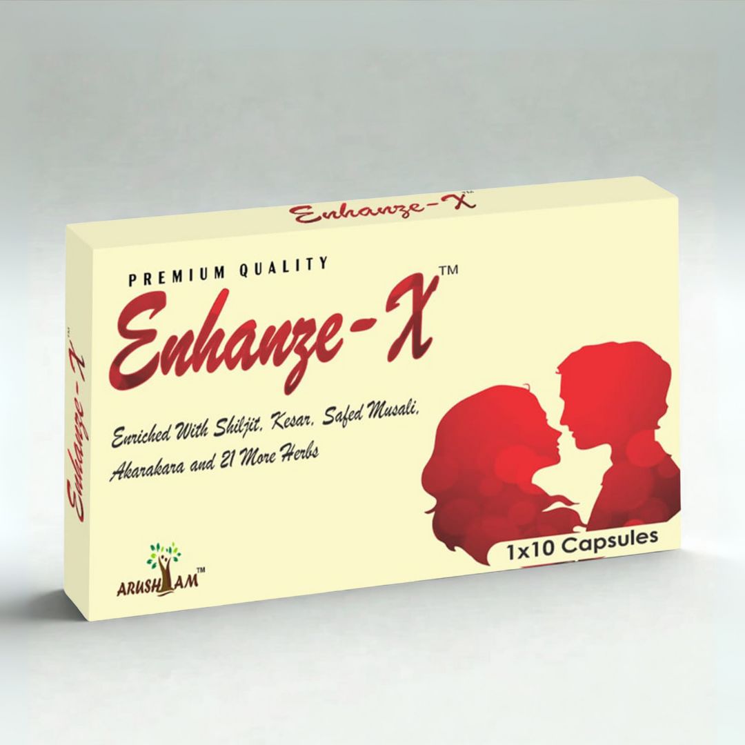 Enhanze-X – Enriched with Shilajit, Kesar & Safed Musli