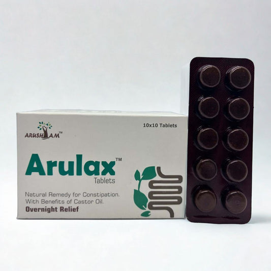 Arulax – Constipation Relief Tablets with Castor Oil Benefits