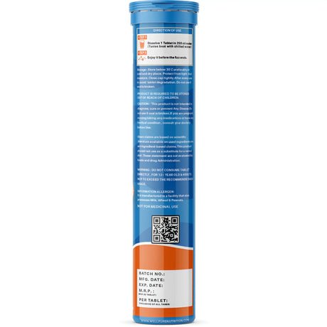 Blue and orange tube