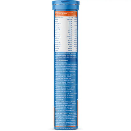 Supplement tube with label on