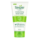 Simple moisturising facial wash tube
