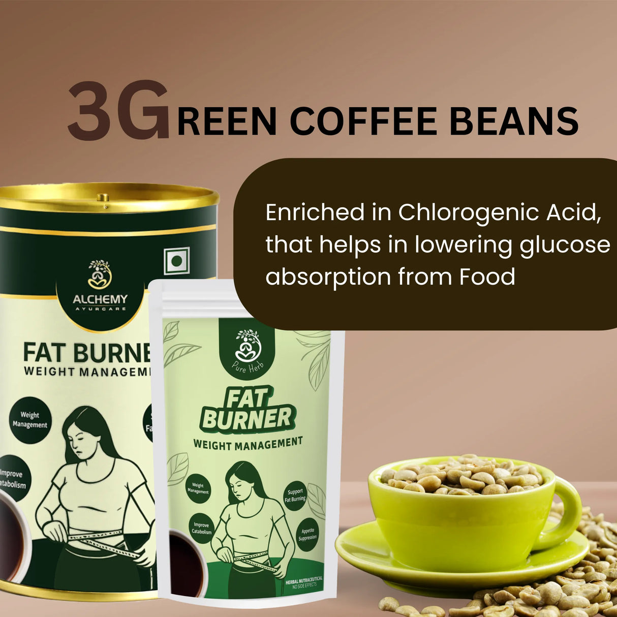 Fat Burner Kawa For Men & Women | Weight Management & Detox Support (250 gm)