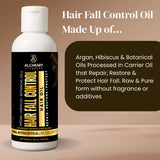 Hair Fall Control Hair Oil with Argan Oil & Hibiscus – Herbal Hair Nourishment & Root Strengthening Oil