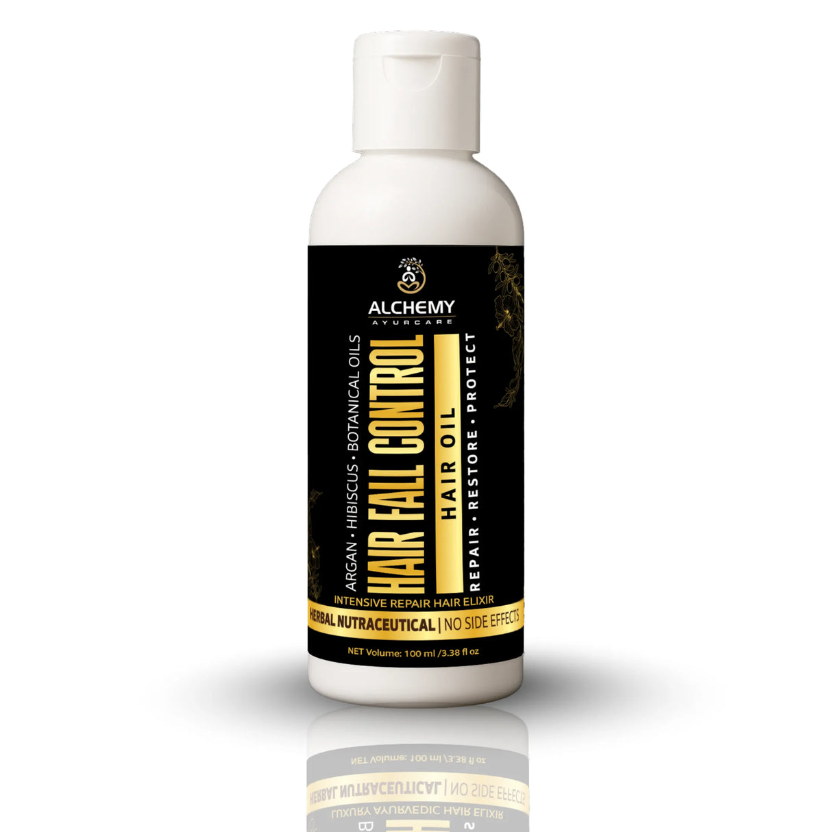 Hair Fall Control Hair Oil with Argan Oil & Hibiscus – Herbal Hair Nourishment & Root Strengthening Oil