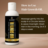 Hair Growth Oil with Bhringraj, Amla & Brahmi – Ayurvedic Herbal Hair Oil for Strong & Healthy Hair