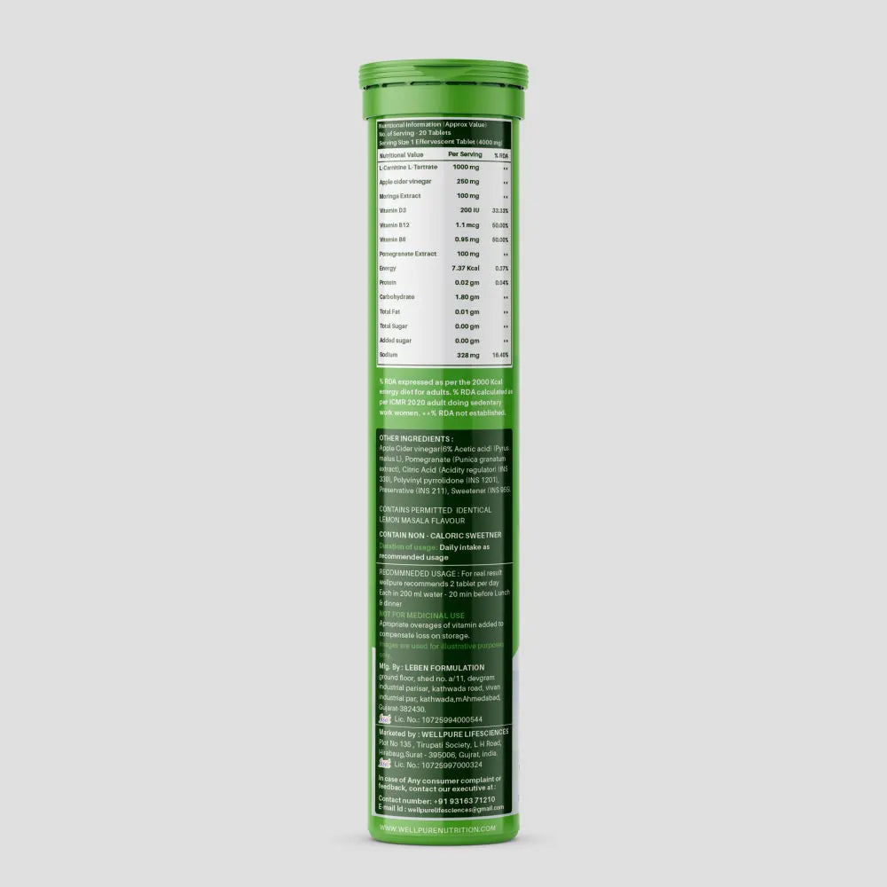 Green supplement tube