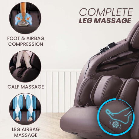 Massage chair with features highlighted